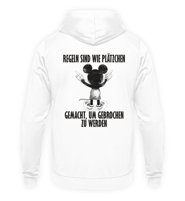 PLÄTZCHEN MAUS Rückendruck Unisex Hoodie