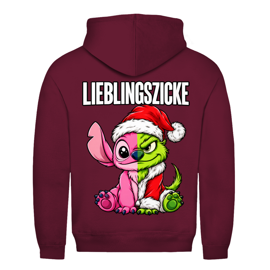 LIEBLINGSZICKE GRITCH PINK | Basic Hoodie Unisex — Bordeaux