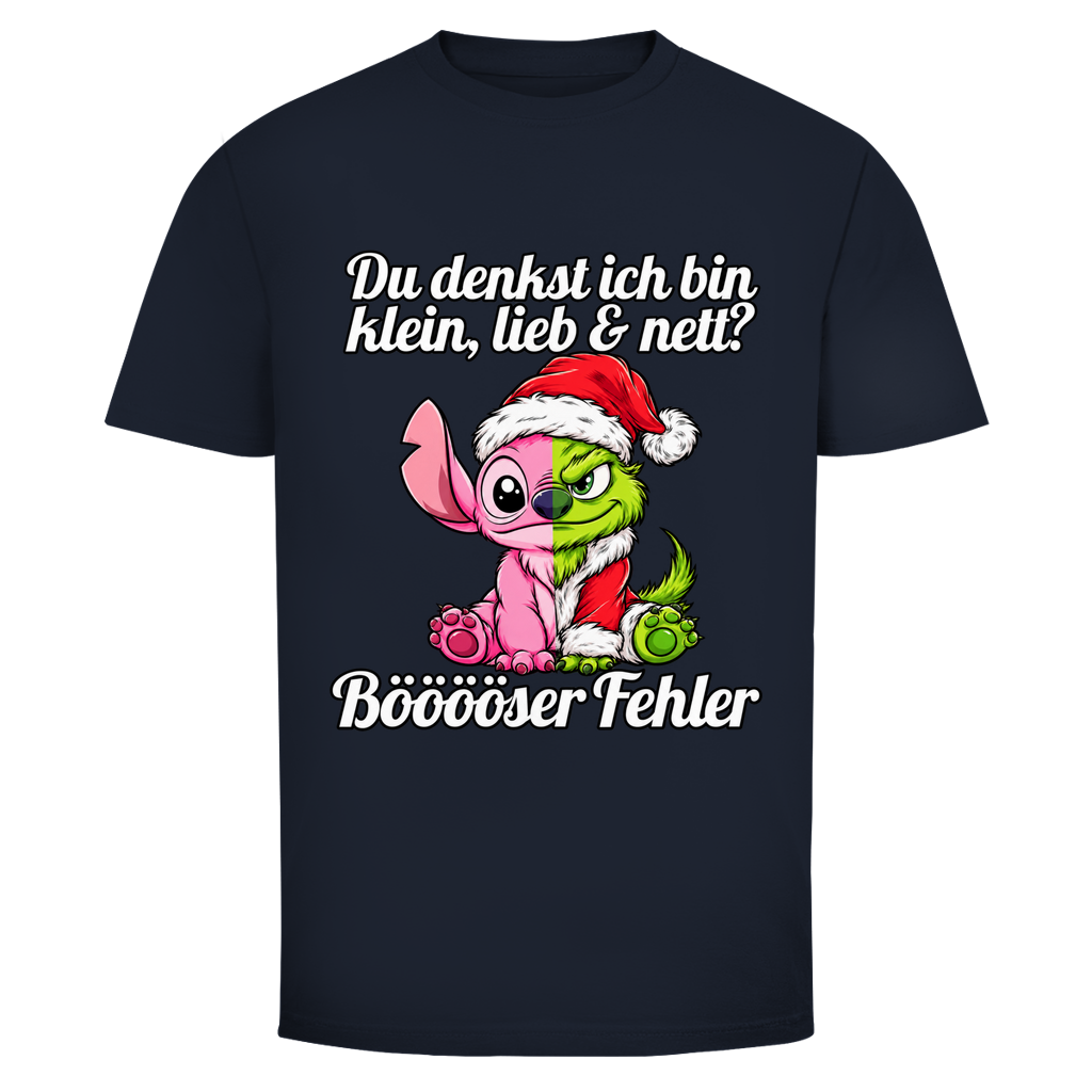 KLEIN LIEB & NETT GRITCH PINK | Shirt Unisex — Navy