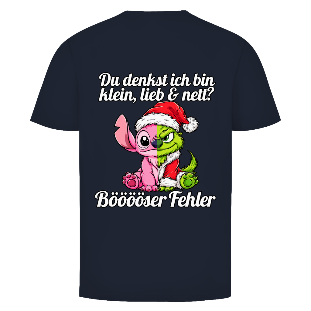 KLEIN LIEB & NETT GRITCH PINK Rückendruck | Shirt Unisex — Navy