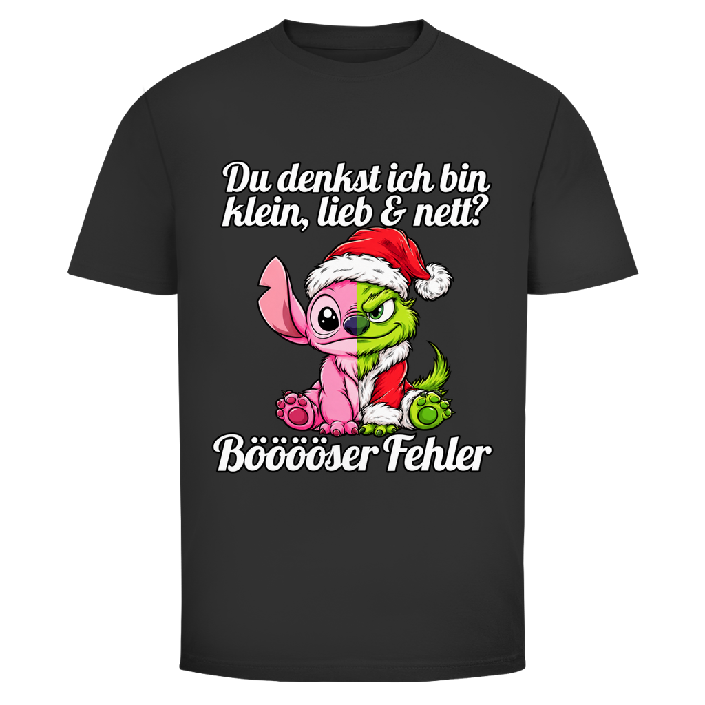 KLEIN LIEB & NETT GRITCH PINK | Shirt Unisex — Schwarz