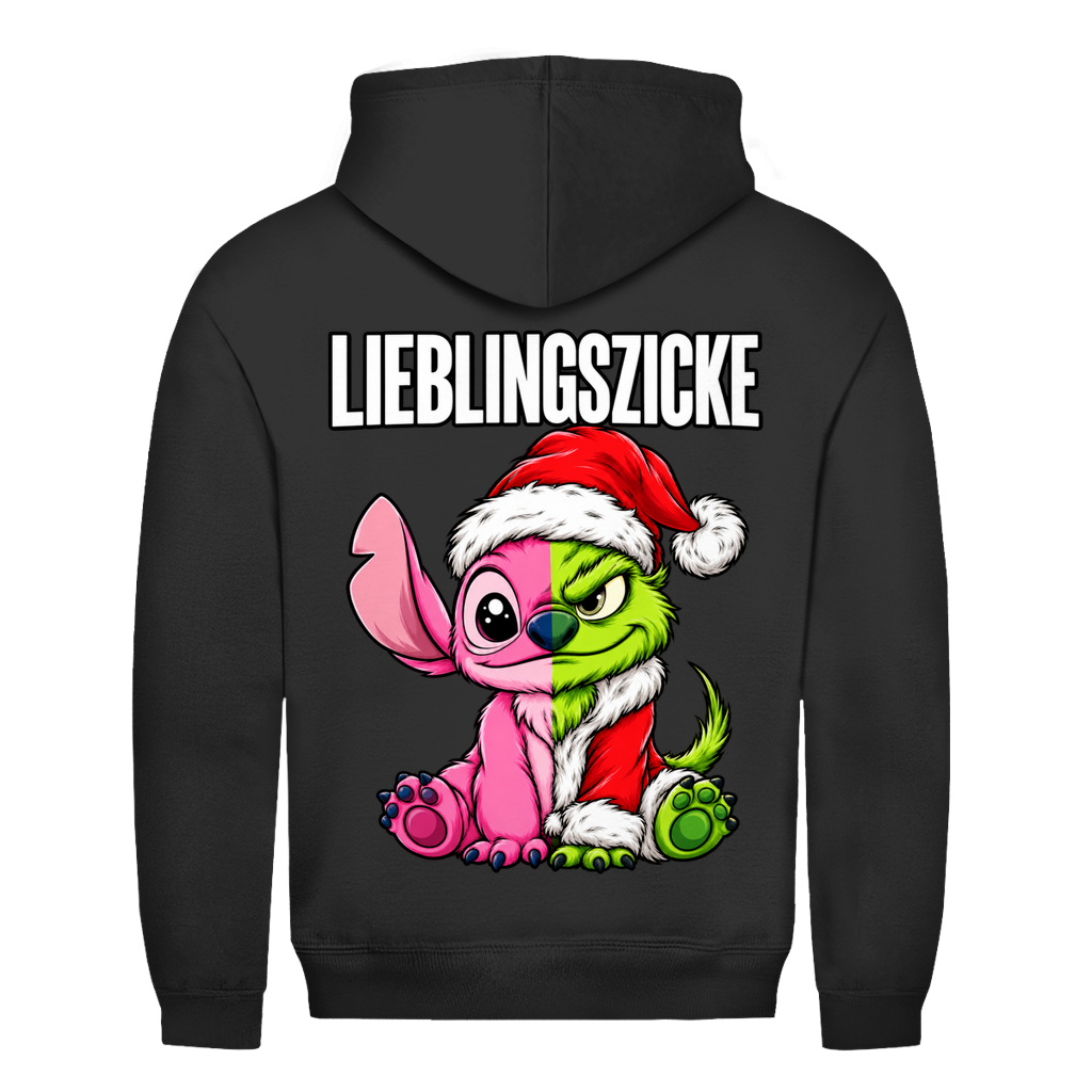 LIEBLINGSZICKE GRITCH PINK | Basic Hoodie Unisex — Schwarz