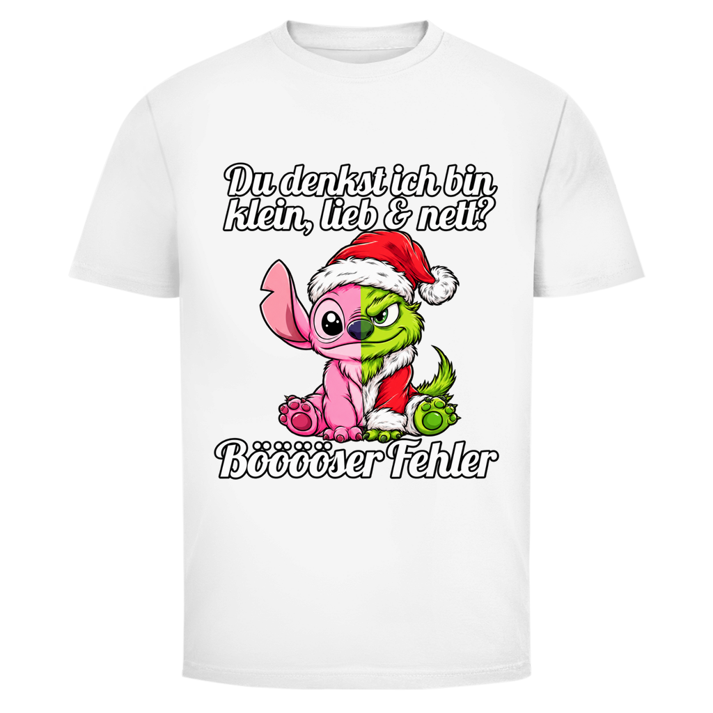 KLEIN LIEB & NETT GRITCH PINK | Shirt Unisex — Weiß