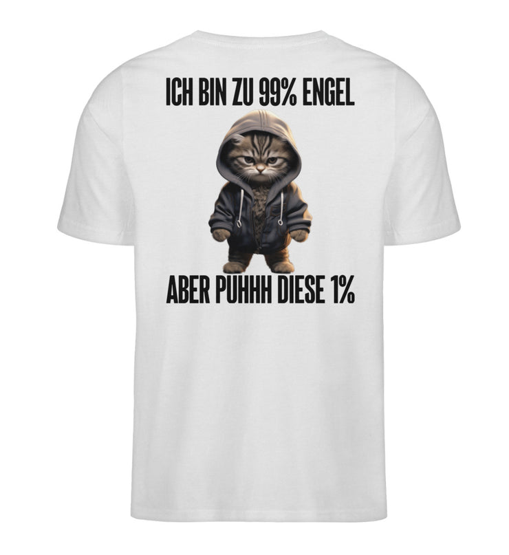 ENGEL KATZE Rückendruck V-Ausschnitt Shirt