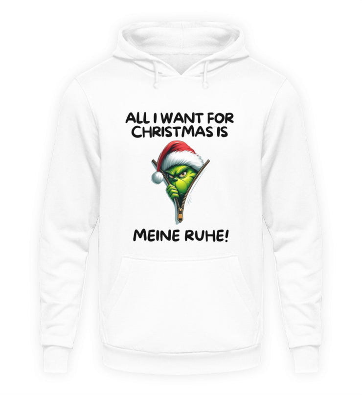 GRINCH MEINE RUHE Vorderdruck Unisex Hoodie