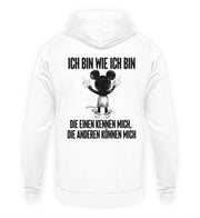 ICH BIN WIE ICH BIN MAUS Rückendruck Unisex Hoodie