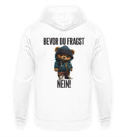 BEVOR DU FRAGST NEIN TEDDY Rückendruck Hoodie