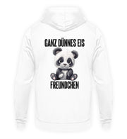 GANZ DÜNNES EIS PANDA Rückendruck Unisex Hoodie