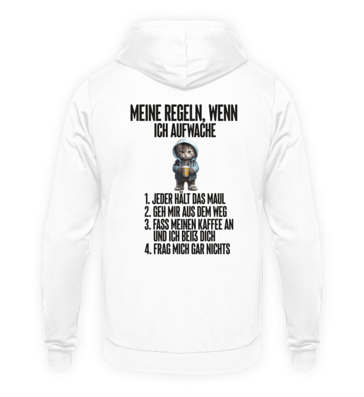 REGELN KATZE Rückendruck Unisex Hoodie