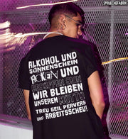 ALKOHOL & SONNENSCHEIN V-Neck Shirt