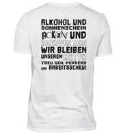 ALKOHOL & SONNENSCHEIN V-Neck Shirt