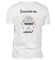 DARF ICH DIR DAS ANBIETEN Backprint V-Neck Shirt