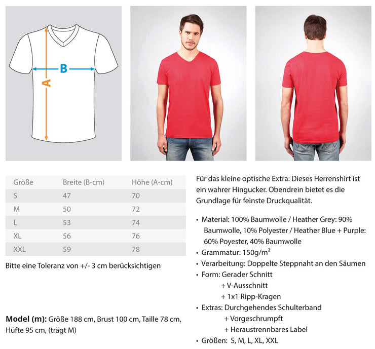 ALTER KATASTROPHE NUR IDIOTEN V-Neck Shirt - Spruechefabrik