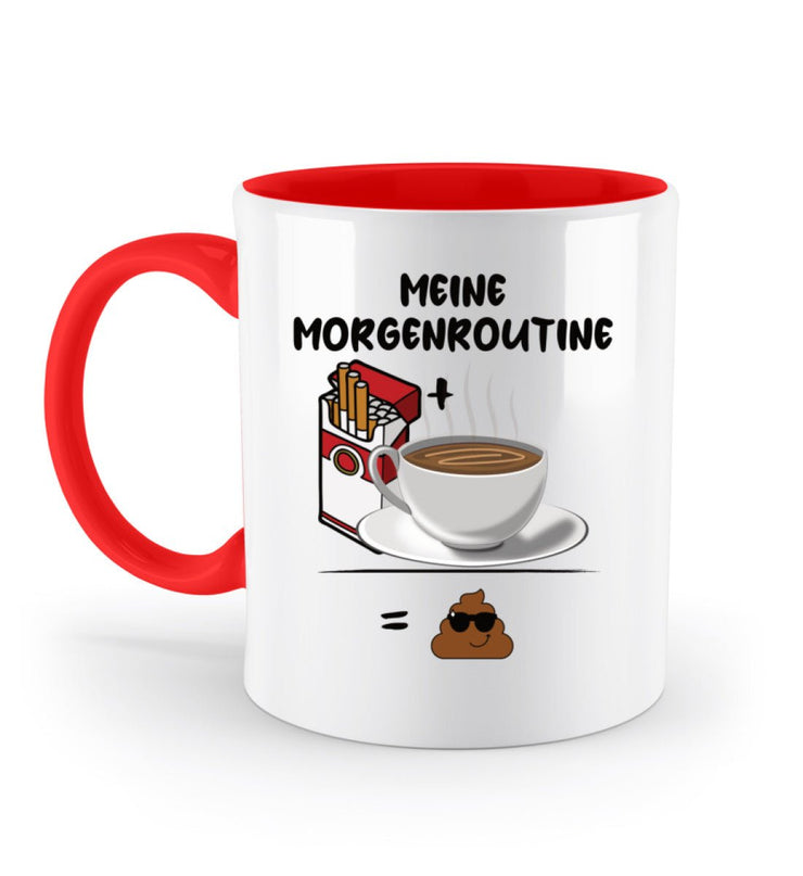 MEINE MORGENROUTINE Tasse - Spruechefabrik