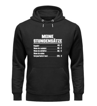 MEINE STUNDENSÄTZE Hoodie - Spruechefabrik