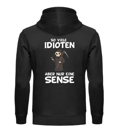 SO VIELE IDIOTEN ABER NUR EINE SENSE Hoodie - Spruechefabrik