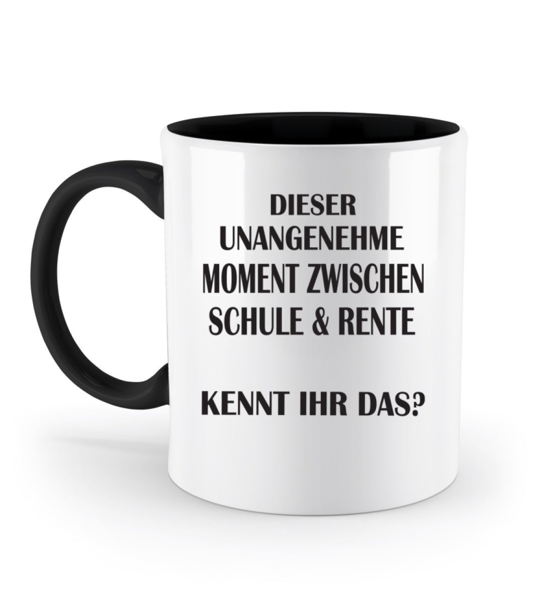 UNANGENEHMER MOMENT ZWISCHEN SCHULE & RENTE Tasse - Spruechefabrik
